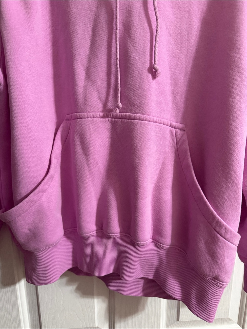 Nike Women's Lavender Hooded Oversized Drawstring Sweatshirt with Pockets Small - Picture 4 of 6
